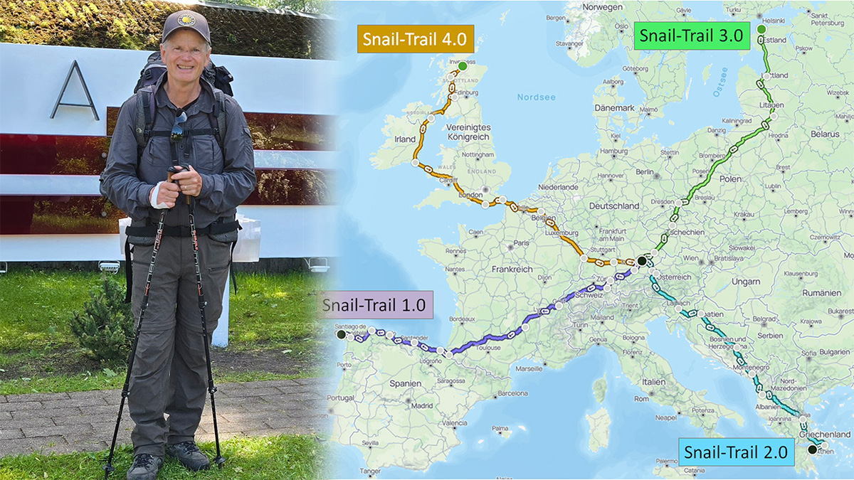 Snail Trail 4.0: Pastor Steven Dunn vollendet sein Europa-Kreuz